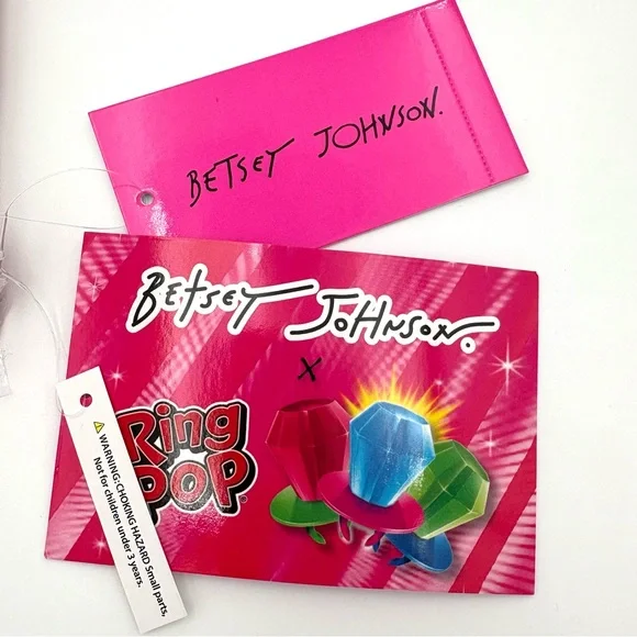 Betsey Johnson Ring Pop Blue Raspberry Bag + Matching Card Case - Picture 11 of 16